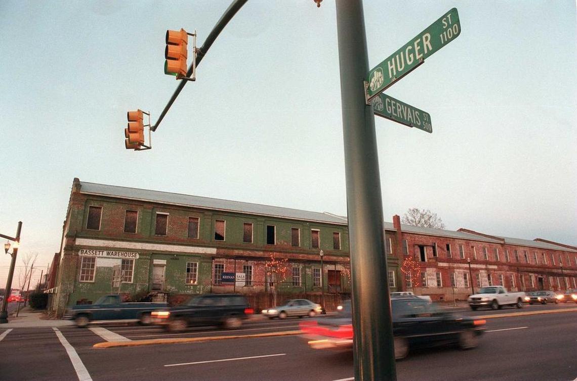 The corner of Gervais and Huger streets