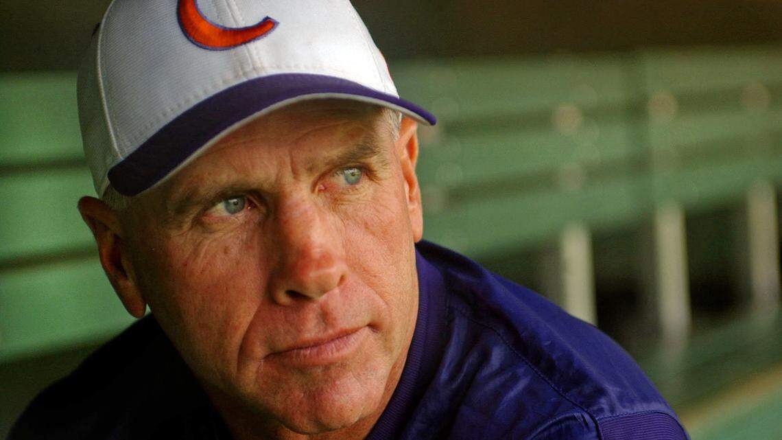 Jack Leggett as Clemson’s baseball coach in June 2005