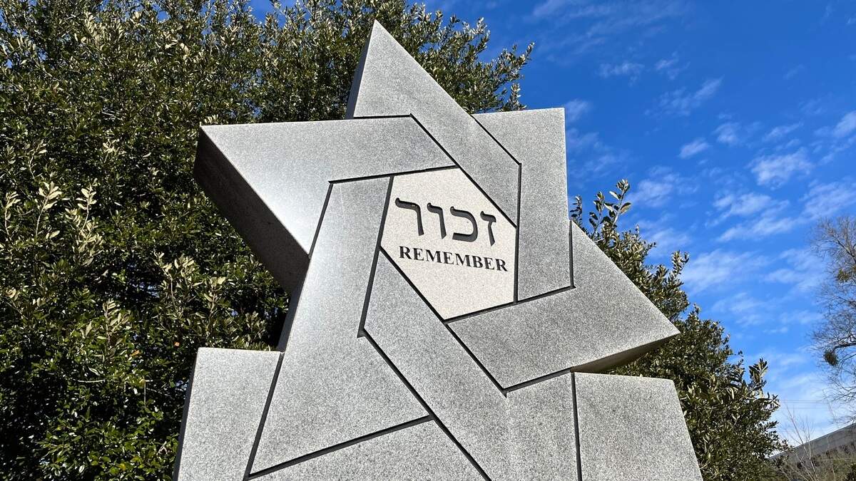 Holocaust Memorial at Memorial Park in Columbia, South Carolina on Jan. 27, 2022.