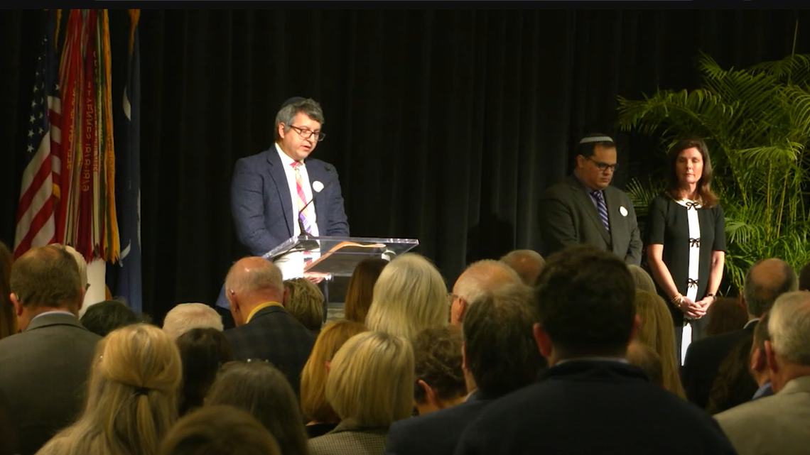More than 500 people, including SC Gov. Henry McMaster and Lt. Gov. Pamela Evette, were in attendance at the Jan. 27, 2025 event hosted by the South Carolina Council on the Holocaust at the University of South Carolina’s Pastides Alumni Center.