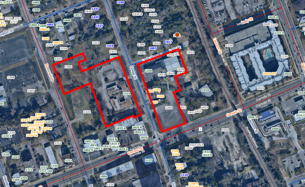 A 314-unit apartment project is planned on Gregg Street off of Gervais Street near Five Points. The plans include the new construction of two five-story buildings, one three-story building and a 6.5-level parking garage.