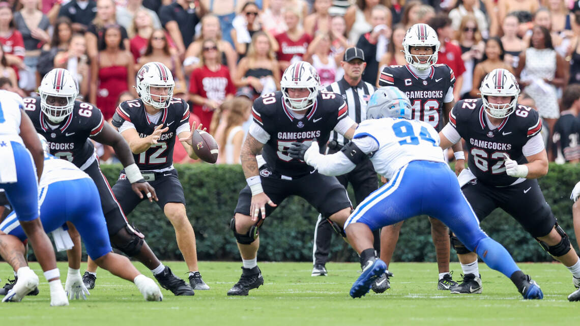 How’s this for a surprise? No one is worried about South Carolina’s O-line