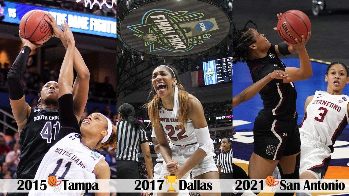 South Carolina has made four Final Four appearances under Dawn Staley, with the previous three in Tampa, Dallas and San Antonio.