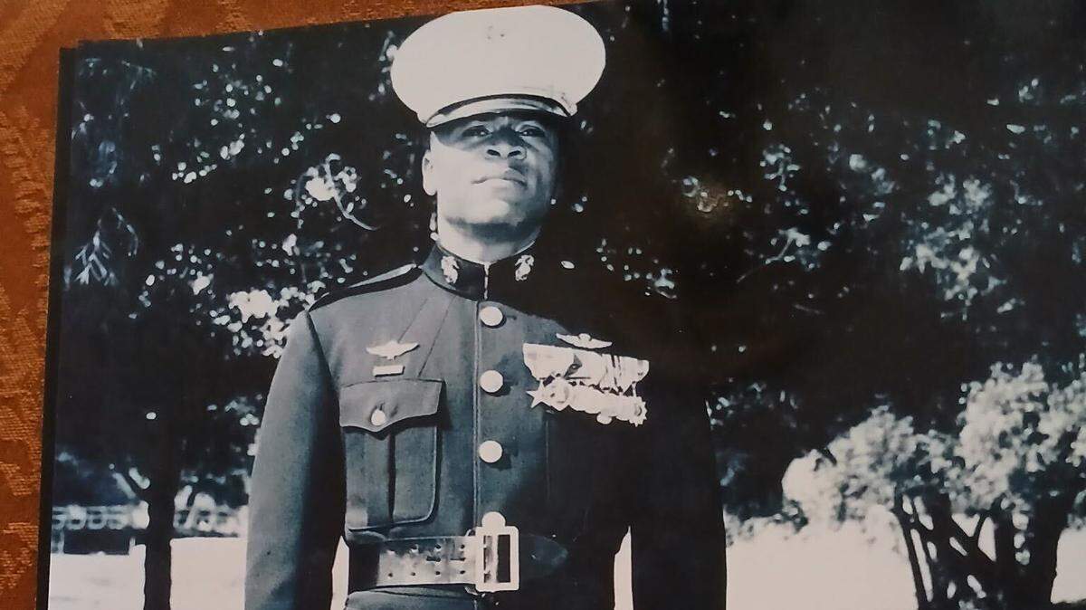 Maj. James Capers during his time in the Marine Corps.
