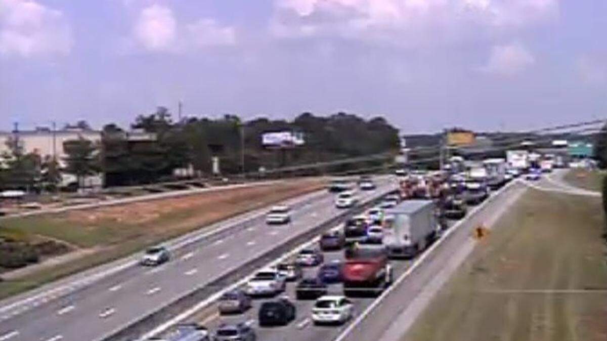 Traffic backs up on I-26 near Broad River road and mile marker 101 because of a collision.