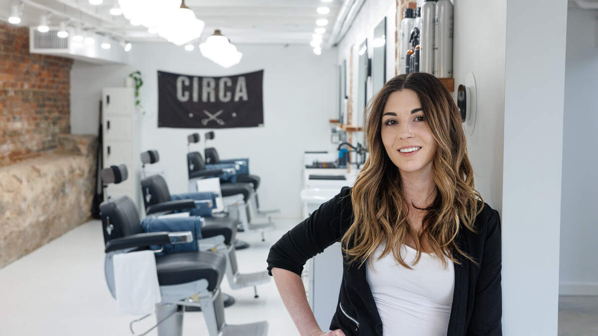 Halie Holland is the owner of Circa’s new barbershop at 101-B E. Main St. in Lexington.