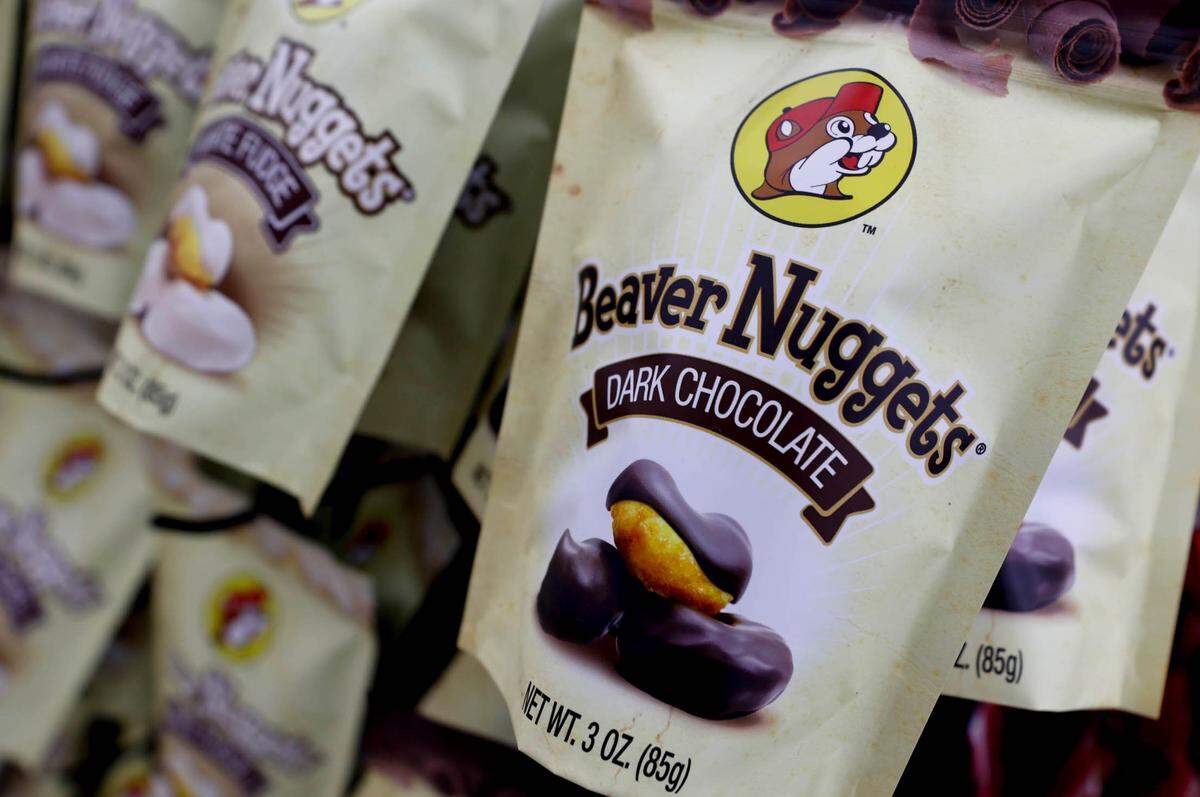 Texas based Buc-ee’s has lots of treats to try, including Beaver nuggets.