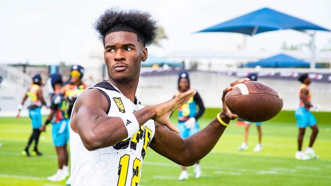 Four-star Langston Hughes (Ga.) High School quarterback Air Noland ranks as the No. 84 recruit in the Class of 2024, per the 247Sports composite.