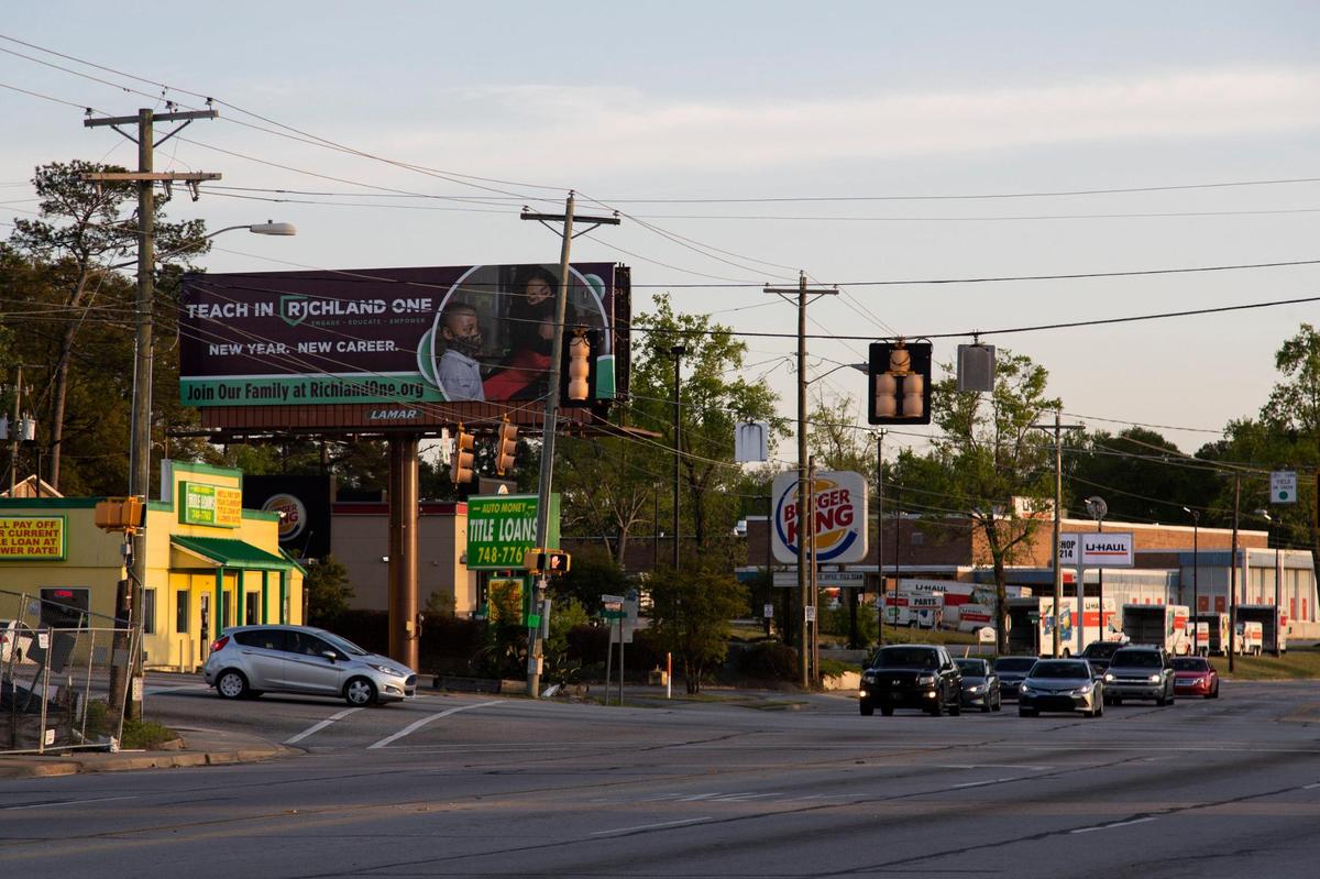 A range of businesses on Two Notch Road on Tuesday, April 12, 2022.