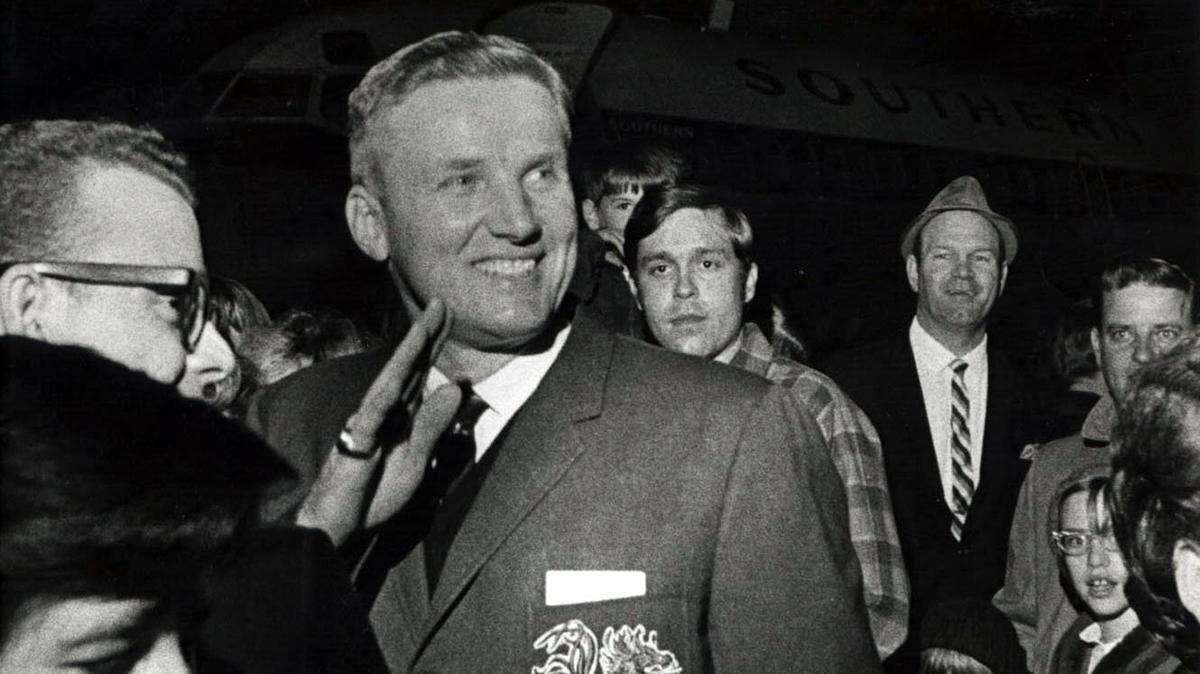 Paul Dietzel, former USC football coach and athletics director, led South Carolina to its only ACC football title.