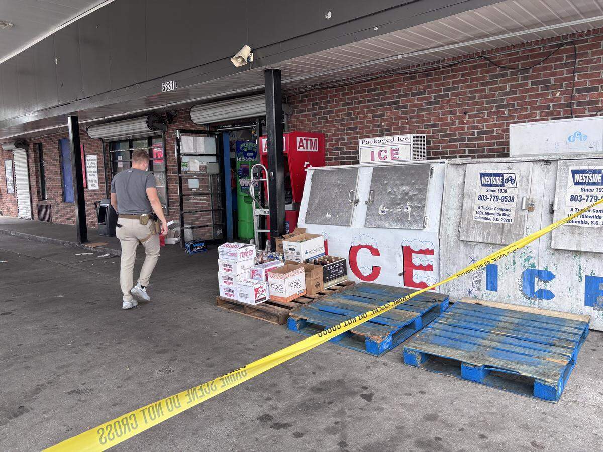 Officers with SLED and the Richland County Sheriff’s Department executed a search warrant at the Valero gas station, formerly Obama Mart, at 5831 North Main St., Monday, after learning the store was selling alcohol without a permit.