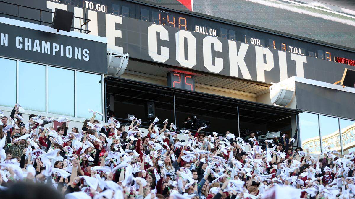 South Carolina’s student section is known as The Cockpit