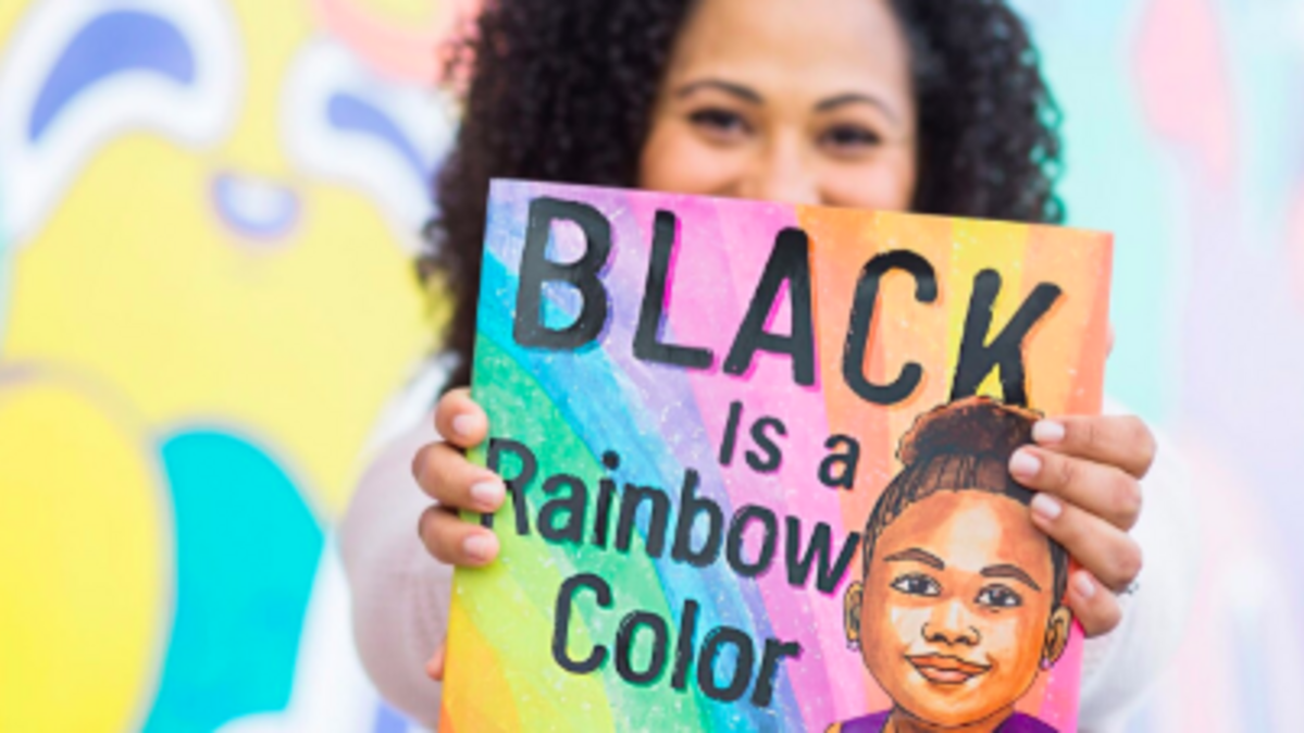 Black is a Rainbow Color is a book written by Angela Joy and illustrated by Ekua Holmes.