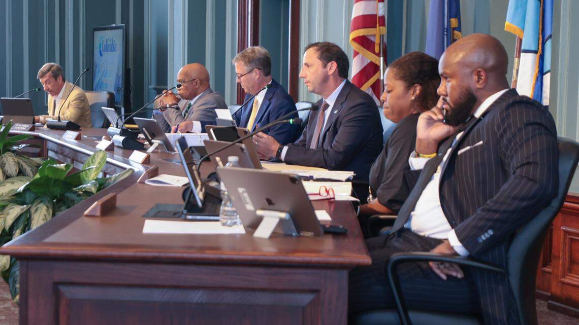 The Columbia City Council votes on the first reading to repeal the citywide ban on conversion therapy during a meeting of the council on Tuesday, June 17, 2025. The council voted 4-3 to repeal the ban. A second vote is required to rescind the ordinance.