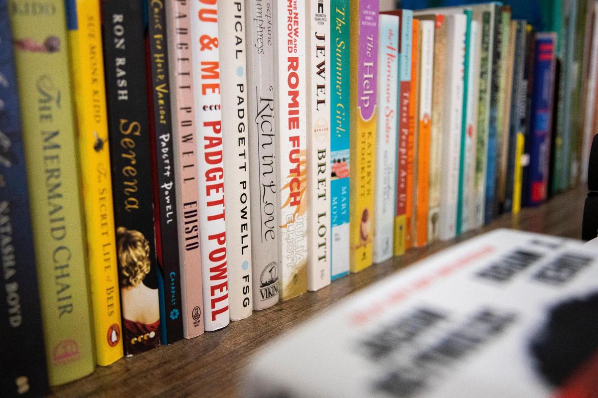 Books for sale at Odd Bird Books on Saturday, November 7, 2020. Owner Benjamin Adams specializes in new books.