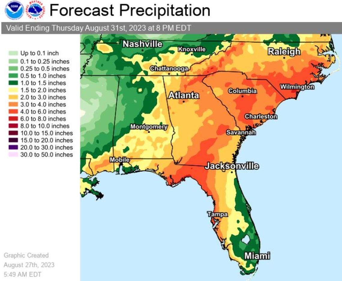 A look at precipitation forecast.