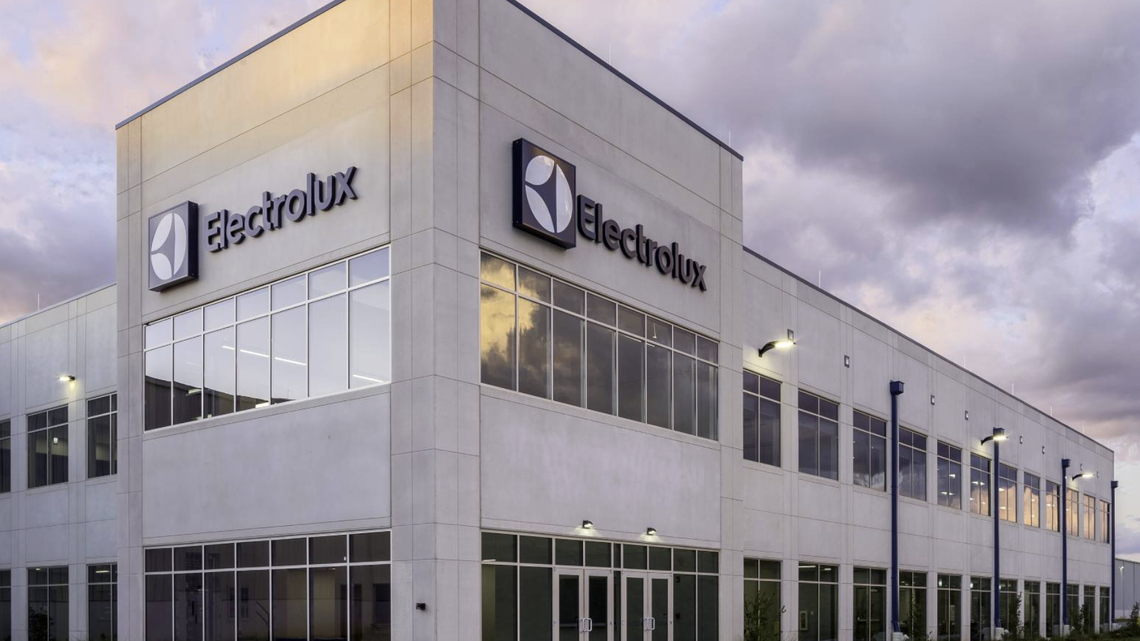 About 1,200 employees at the Electrolux plant in Anderson will be laid off as the company switches from making refrigeration units to laundry products.