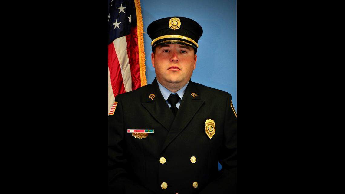 A beloved 29-year-old firefighter died while refueling a car that ran out of gas on a South Carolina road, officials said.