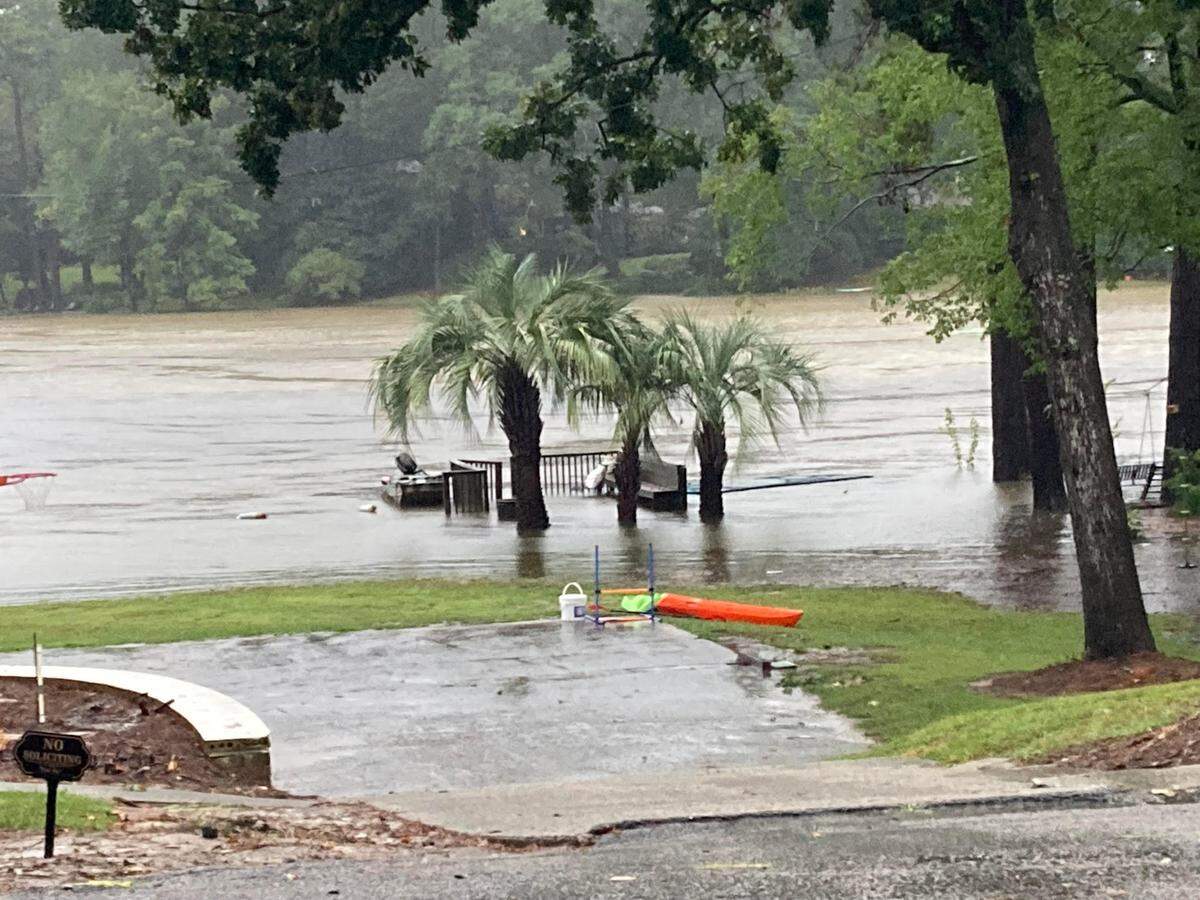 Forest Lake was overflowing even before Hurricane Helene socked Columbia on Friday Sept. 27, 2024.