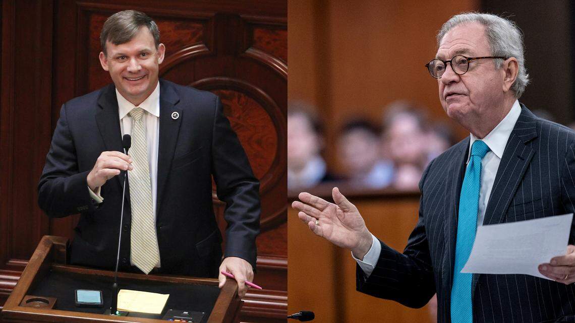 State Rep. Russell Ott, D-Calhoun, and state Sen. Dick Harpootlian, D-Richland.