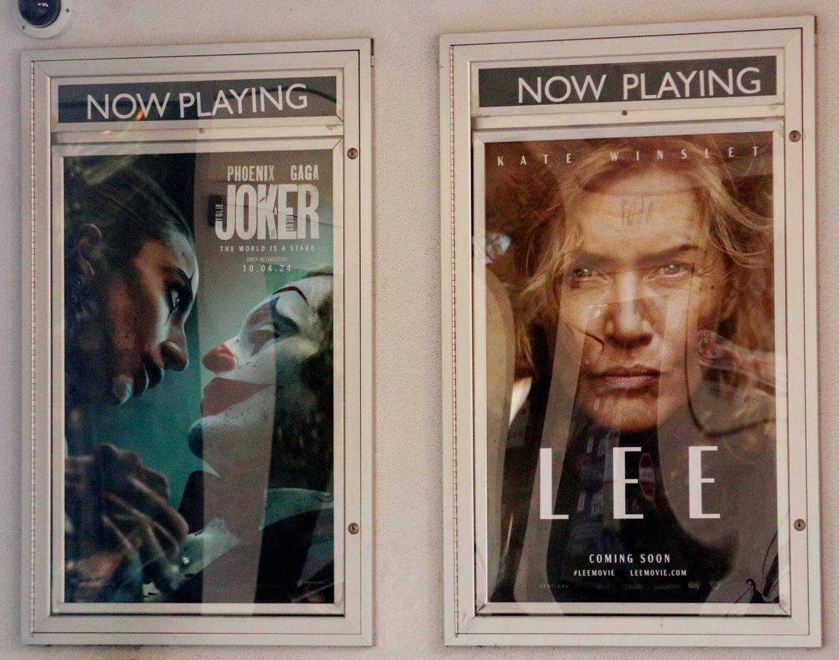 “Joker: Folie à Deux” and “Lee” were playing at the Nickelodeon theater on Oct. 17, 2024.