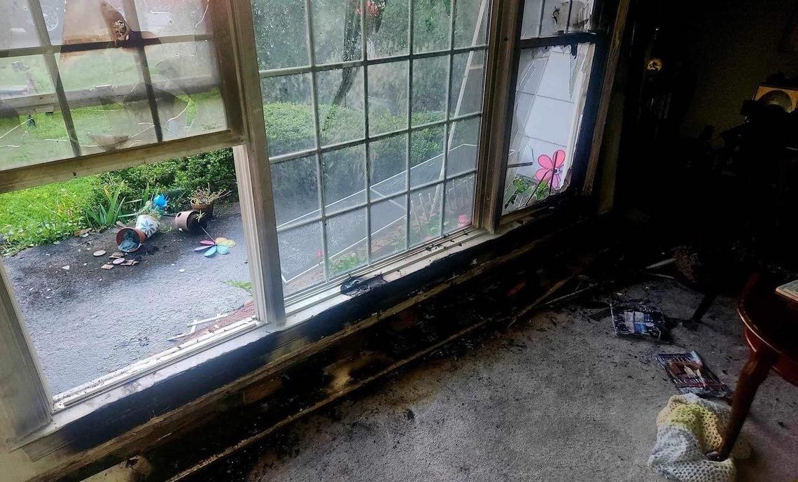 The Columbia Fire Department responds to a burning home.