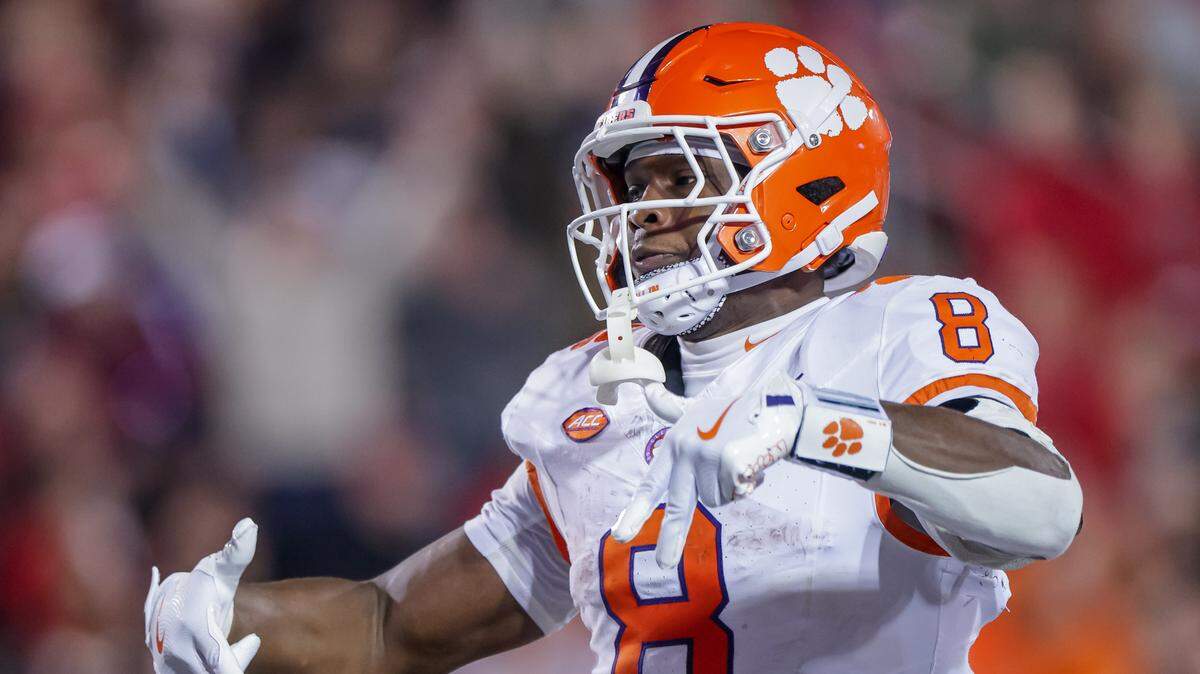 Clemson football running back Adam Randall (8) was the last of the program’s nine NFL Draft picks this weekend. All ine picks came within the first five rounds.