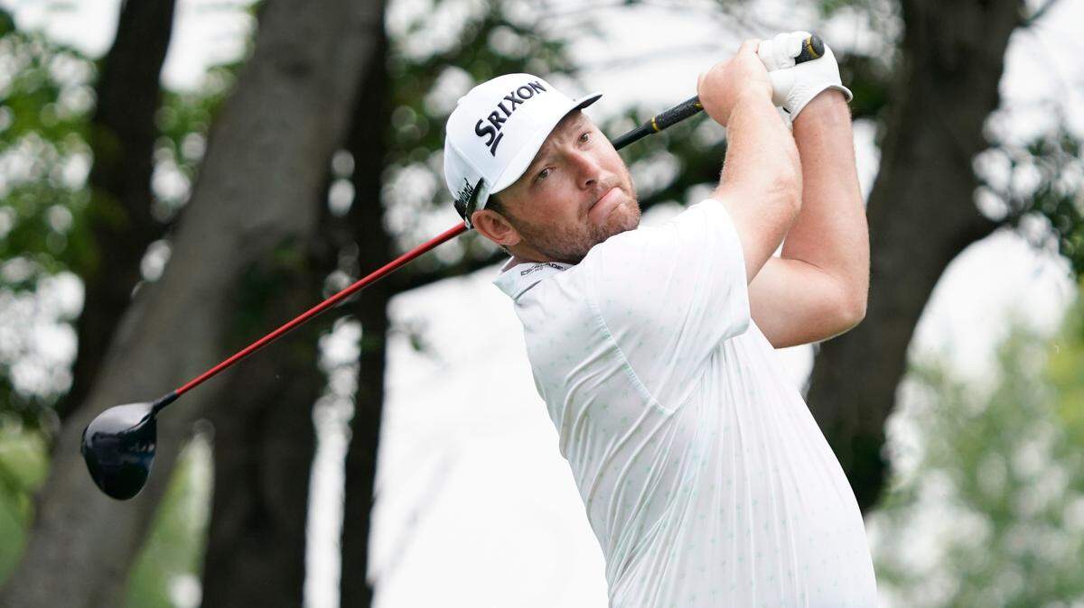 Matt NeSmith plays his shot from the second tee during the first round of the AT&T Byron Nelson golf tournament in May.