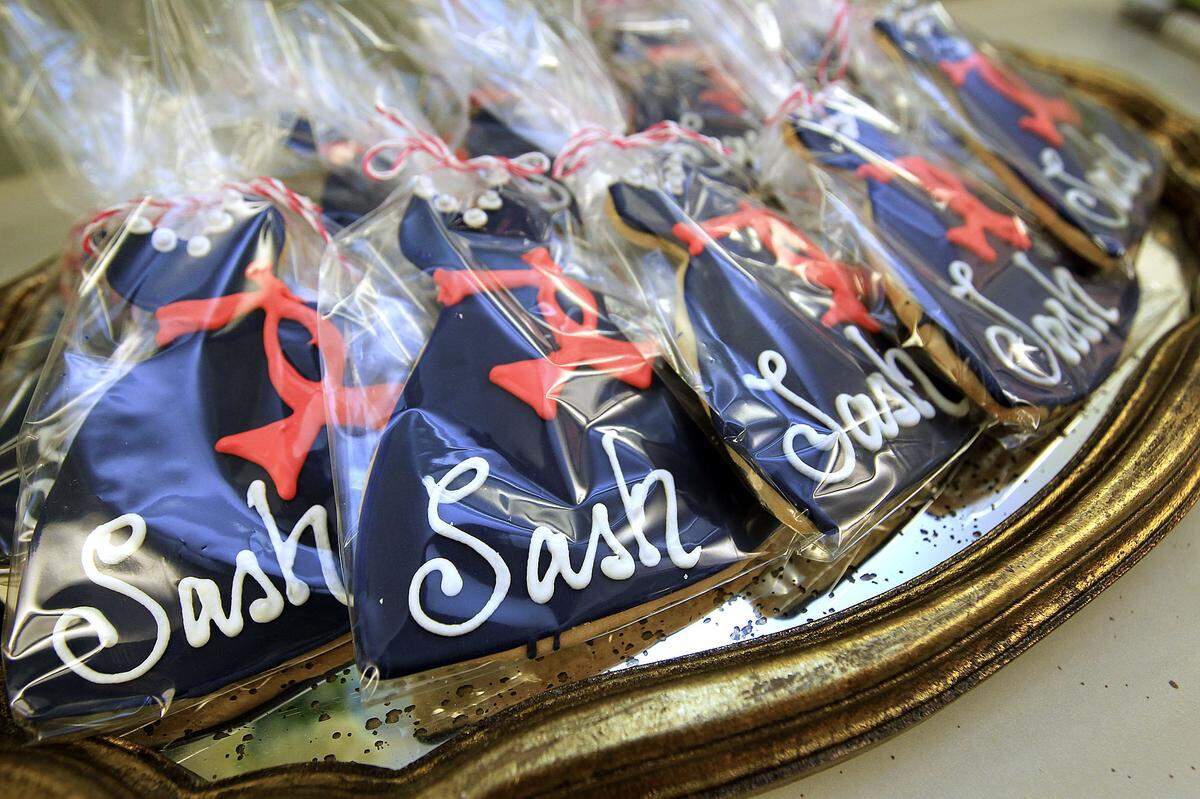 File photo: Ally & Eloise Bake Shop prepared dressed up cookies for the grand opening of Sash Bridesmaid Boutique on Holly St. in Columbia