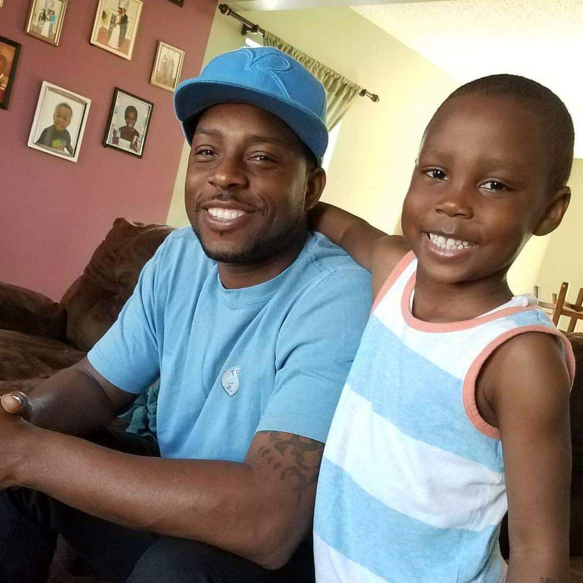 Robert “Shay” Garner with one of his sons.