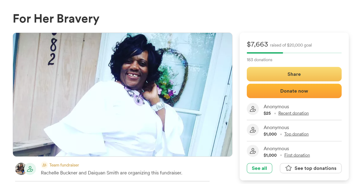 From the GoFundMe page for Shelley Smith.