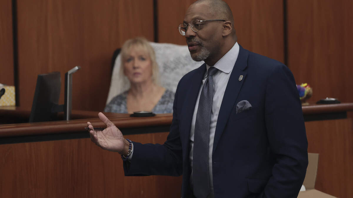 5th Circuit Solicitor Byron Gipson delivers his closing argument in reply to the defense during the trial of Rick Chow on Monday, June 1, 2026.