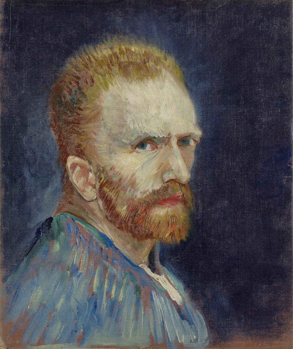 Vincent Van Gogh, Self-Portrait, c. 1887. Oil on canvas. Wadsworth Atheneum Museum of Art, Hartford, CT, Gift of Philip L. Goodwin in memory of his mother, Josephine S. Goodwin, 1954.189.