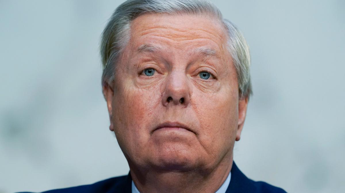Sen. Lindsey Graham, R-S.C., questions Supreme Court nominee Ketanji Brown Jackson during a Senate Judiciary Committee confirmation hearing on Capitol Hill in Washington, Wednesday, March 23, 2022.