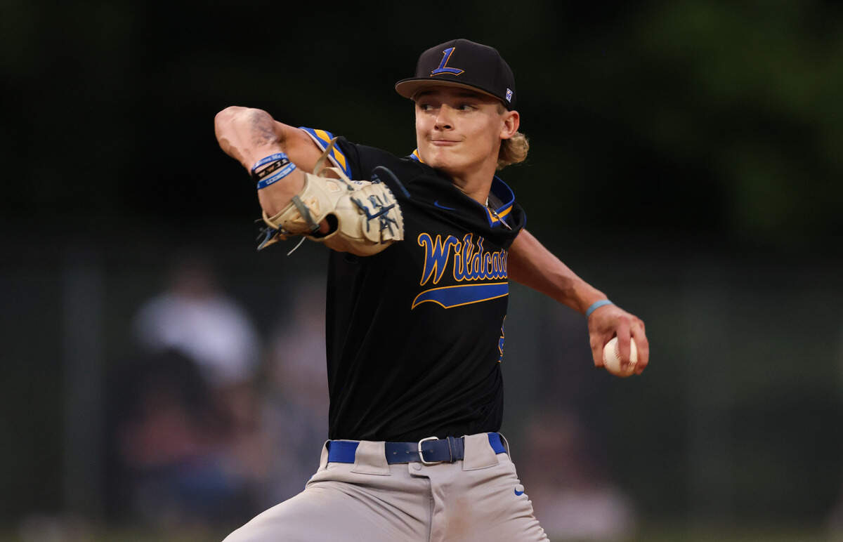 Brandon Cromer of Lexington pitches during the SCHSL Class 5A Baseball State Championship at Ashley Ridge High School in Summerville on Friday, May 24, 2024.