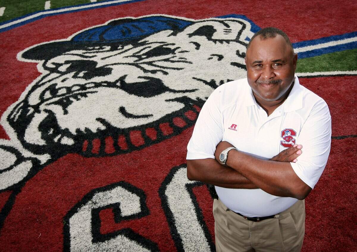 Buddy Pough at S.C. State has a 120-64 record that includes a 94-33 mark in the Mid-Eastern Athletic Conference. Here’s a picture of Pough from 2008.