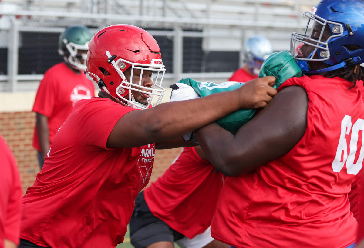 Blake Franks of Greenville High School runs drills during the Shrine Bowl Combine at Brookland-Cayce High School in Cayce on Saturday, July 15, 2023.