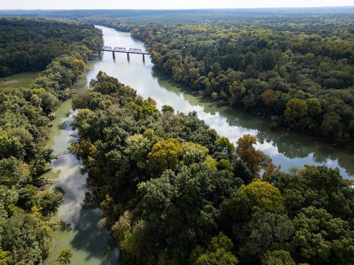 Shelton Island lies in the Broad River in Fairfield County. It is being protected from development under a plan to offset the environmental impacts of the Scout Motors plant in Richland County. (photo taken Thursday, September 18, 2025.)