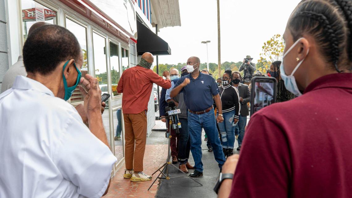 Harrison works to shore up Black vote in SC alongside Common, Charlamagne tha God