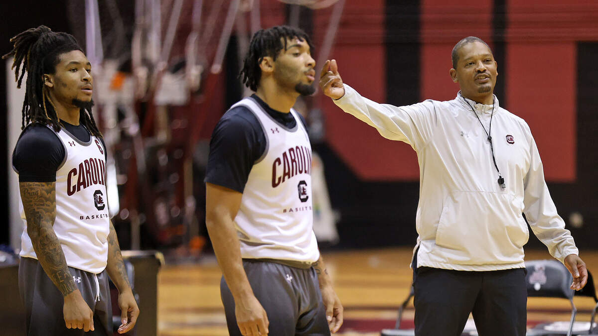 South Carolina’s Lamont Paris during a summer men’s basketball practice on Tuesday, July 30, 2024 inside Carolina Coliseum.