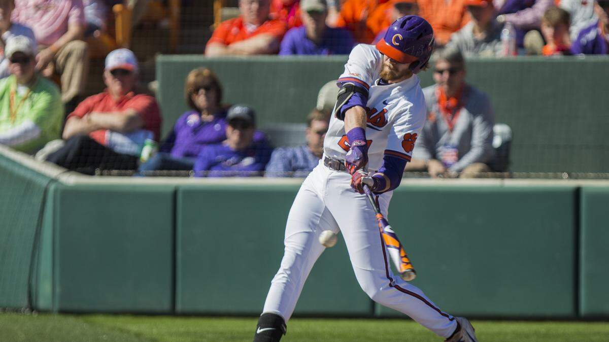Clemson outfielder Seth Beer homered for the Tigers Wednesday night against Western Carolina.