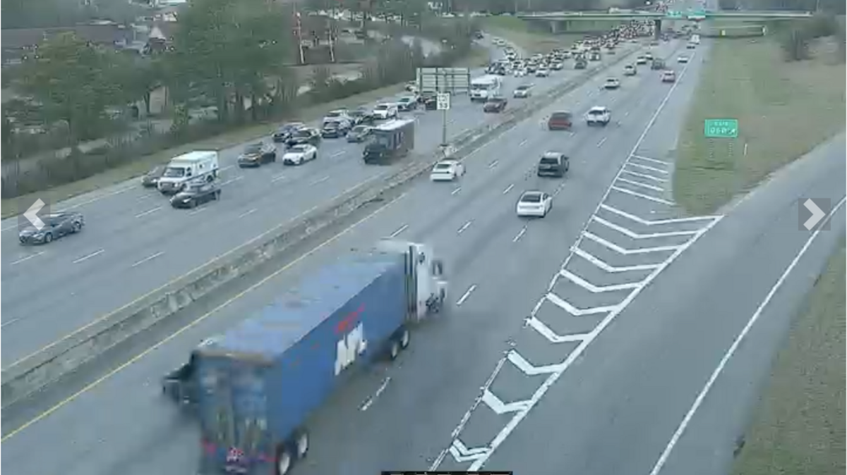 Traffic on Interstate 26 was backed up for miles on Friday afternoon.