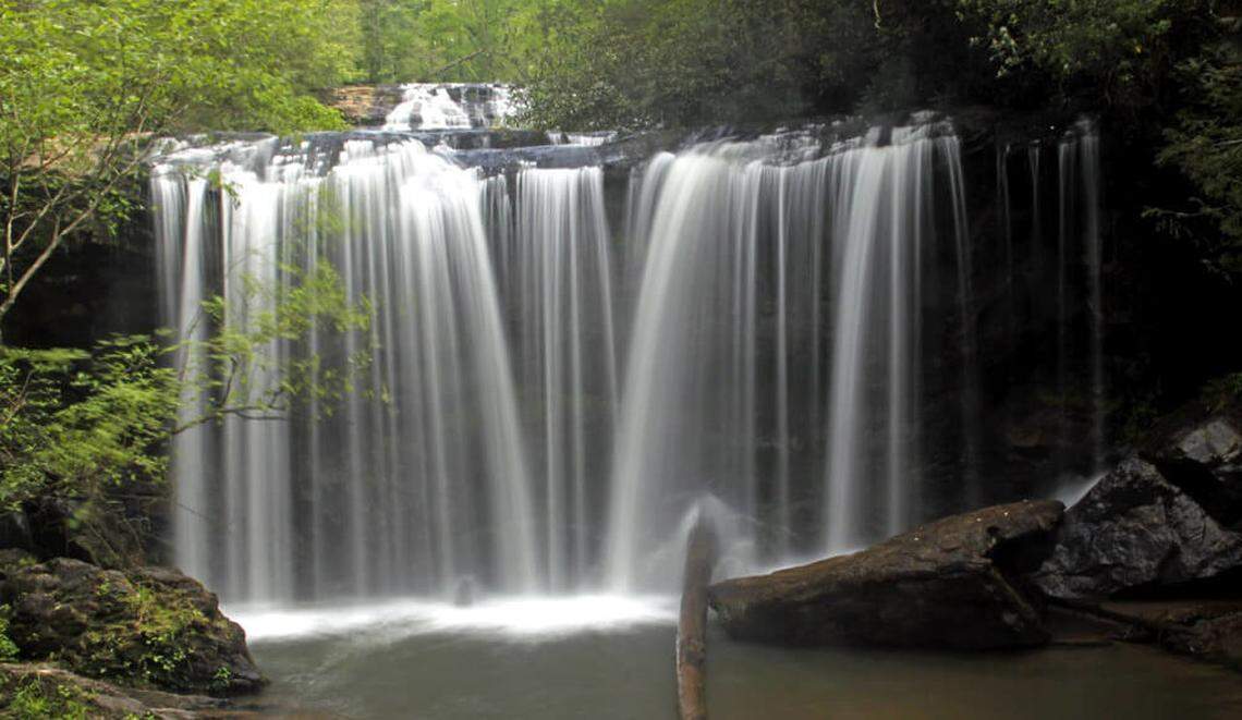 Brasstown Falls in the southern edge of Sumter National Forest in Oconee County.
