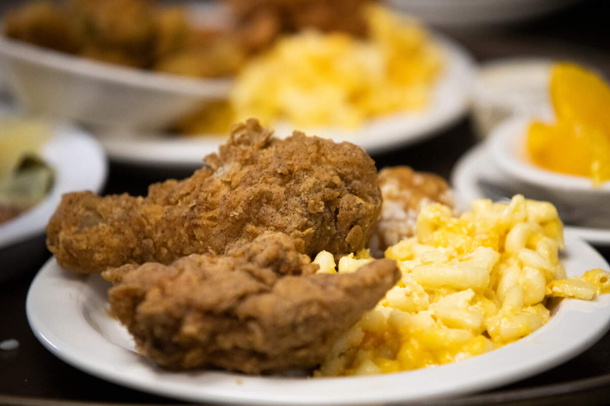 Fried chicken and mac and cheese from Lizard’s Thicket.