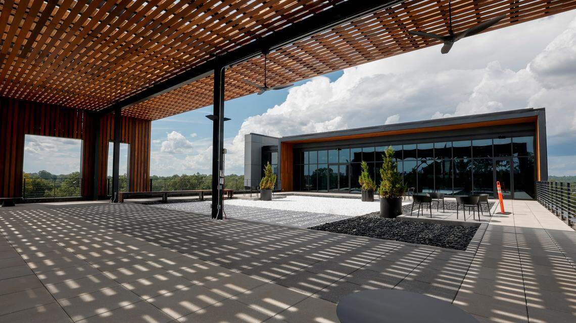 Robinson Gray law firm has moved to into the WestLawn building in the BullStreet District. The design of the building works around exposed beams, and pipes and large windows. Retail space will occupy the main floor of the building.