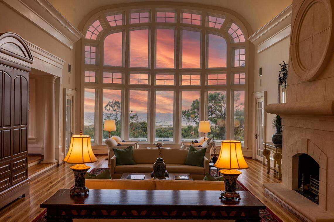 The South Carolina home for sale for $13 million is on a secluded acre of beachfront land.