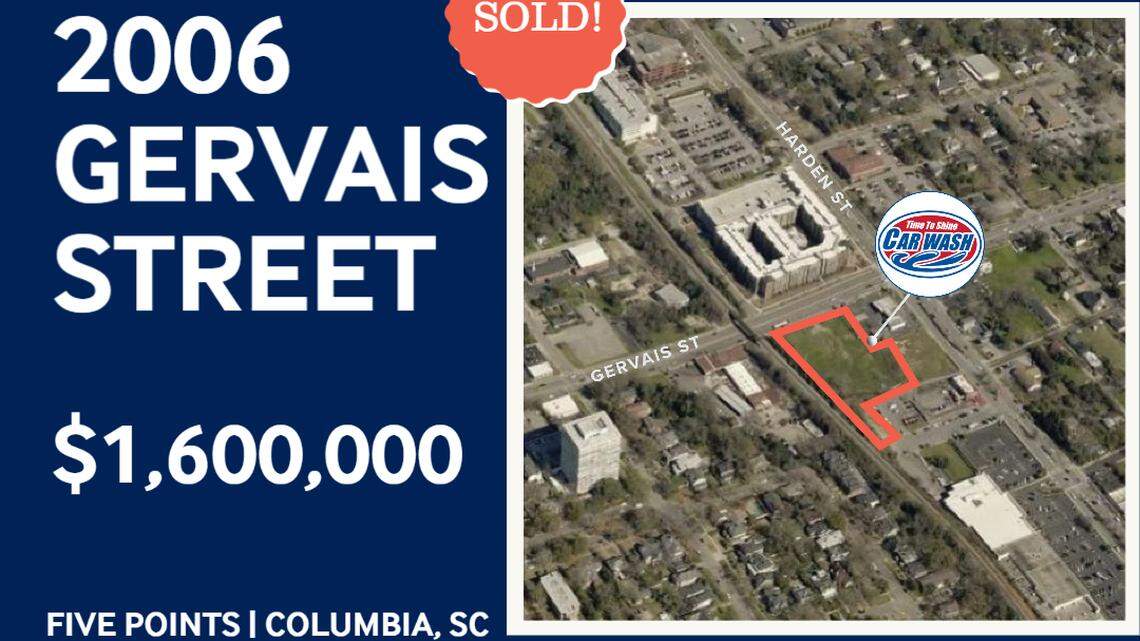 A Time to Shine Car Wash is planned for 2006 Gervais St. in Columbia, on the upper edge of Five Points.