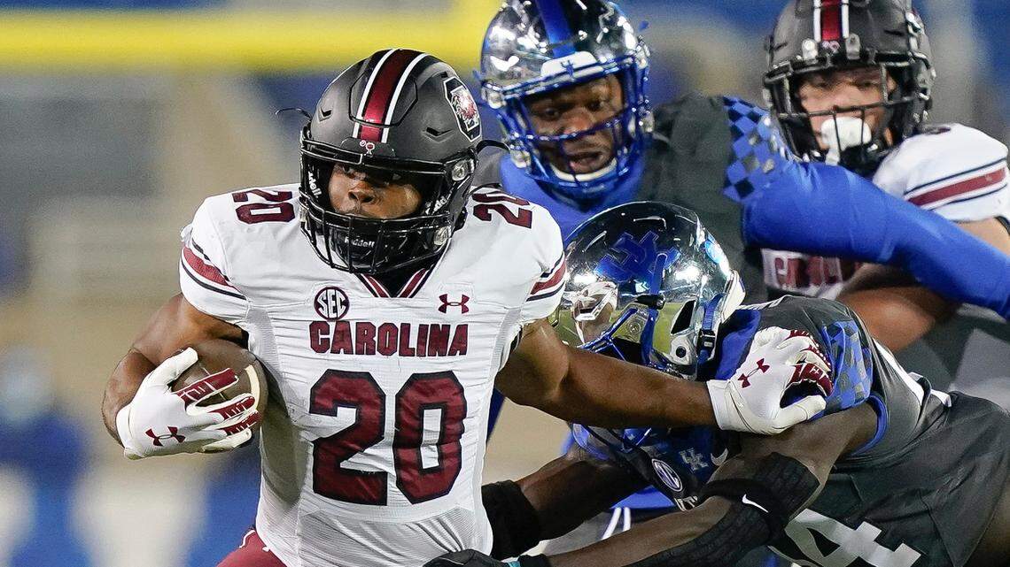 South Carolina running back Kevin Harris
