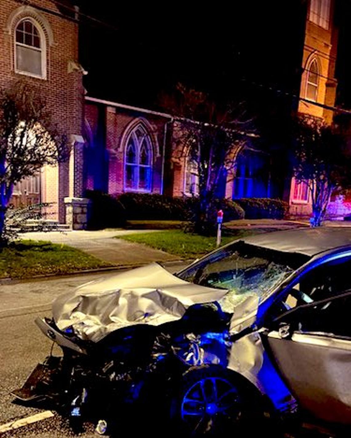 A driver was killed and two passengers were injured in a crash, according to the Columbia Police Department.