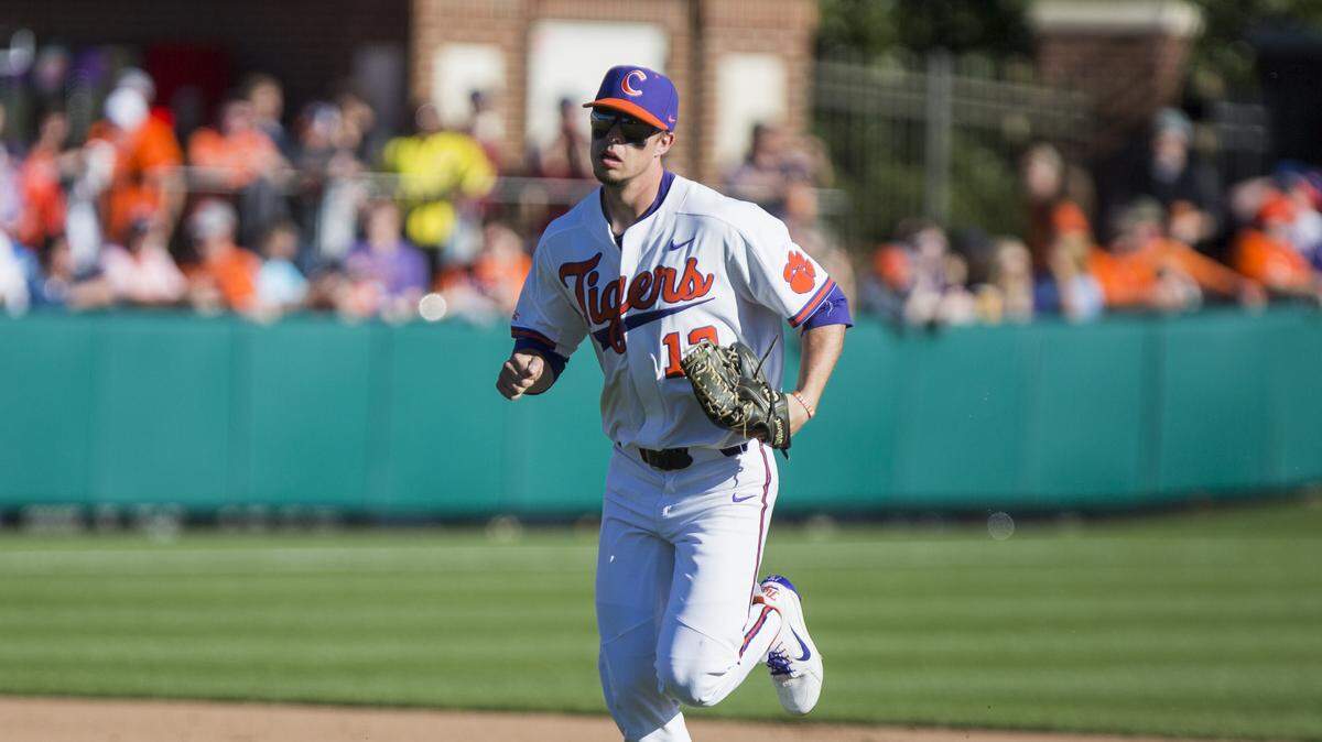 Drew Wharton drove in a pair of runs for Clemson on Sunday at Louisville.